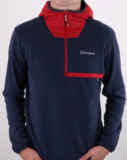 Berghaus Aslam Hooded Half Zip Dusk/Red