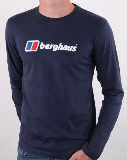 Berghaus Logo L/s T-shirt Dark Blue
