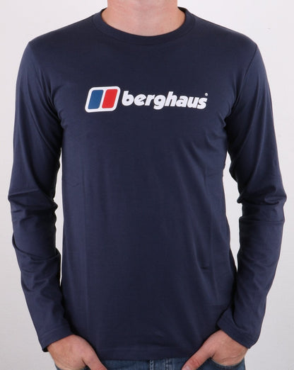 Berghaus Logo L/s T-shirt Dark Blue