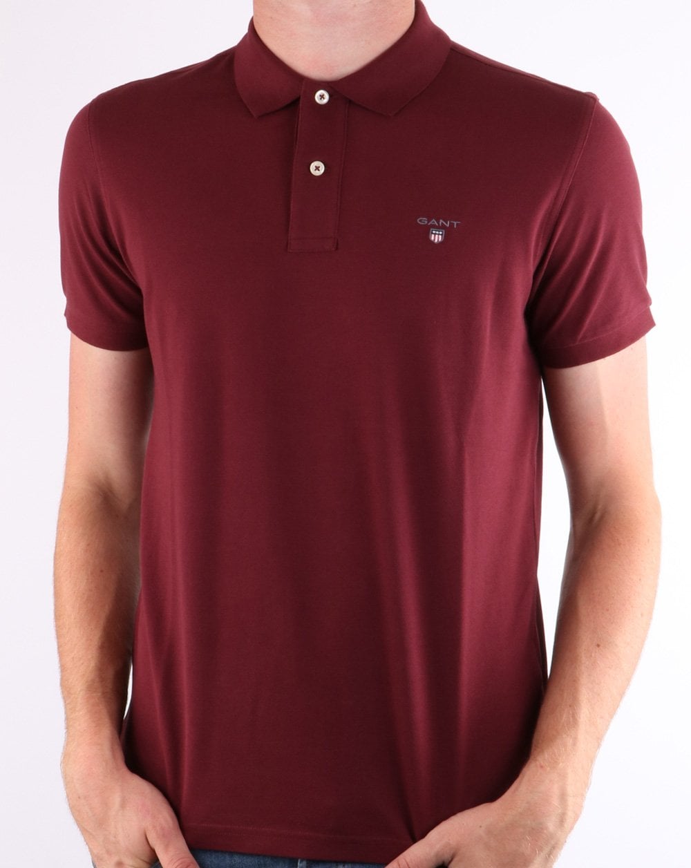 Gant Pique Rugger Polo Port Red