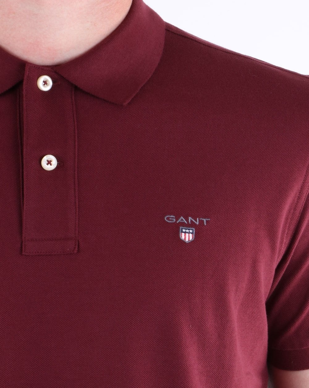 Gant Pique Rugger Polo Port Red
