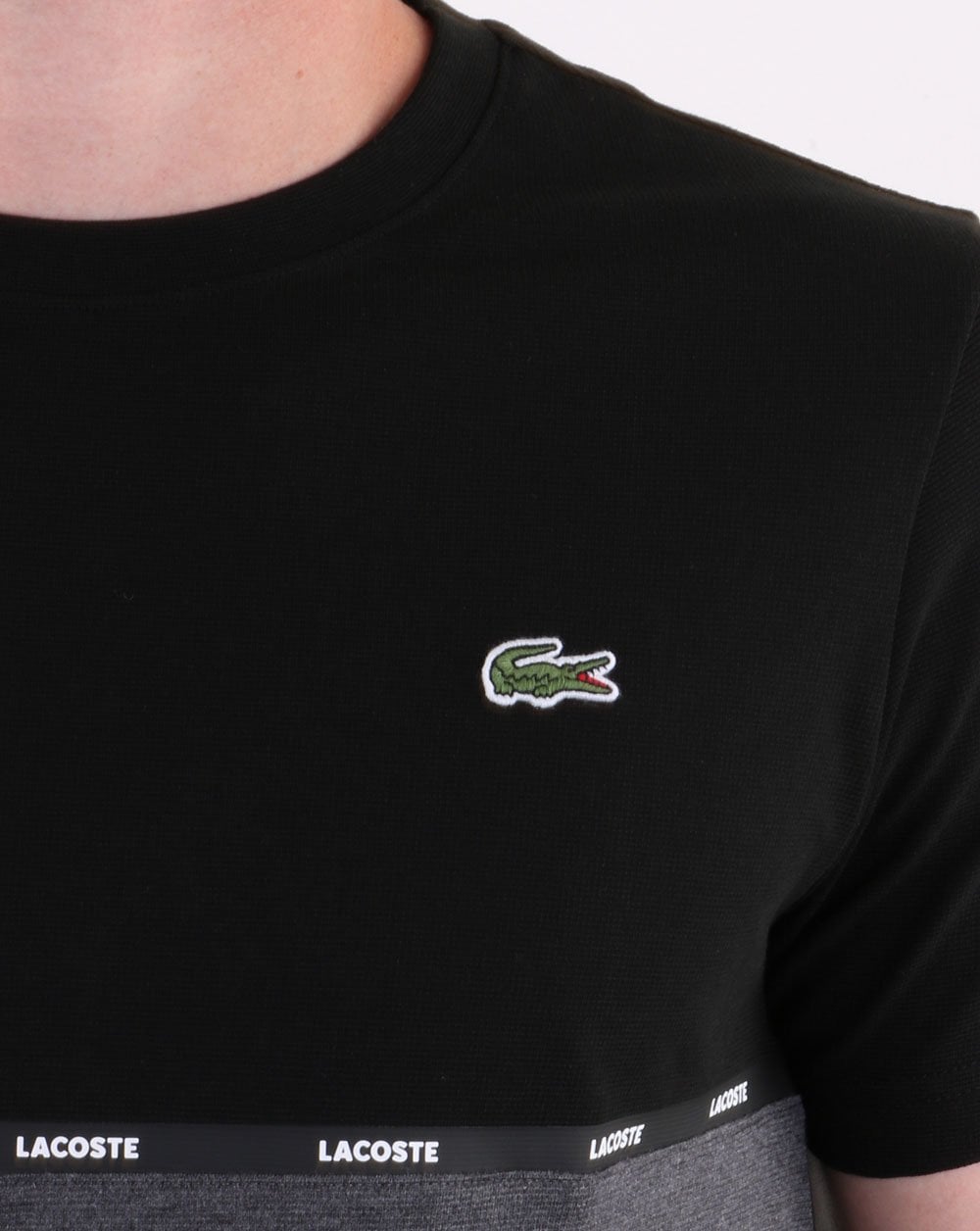 Lacoste Contrast Taping T-shirt Black/Grey