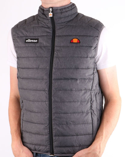 Ellesse Bardy Padded Gilet Dark Grey Marl
