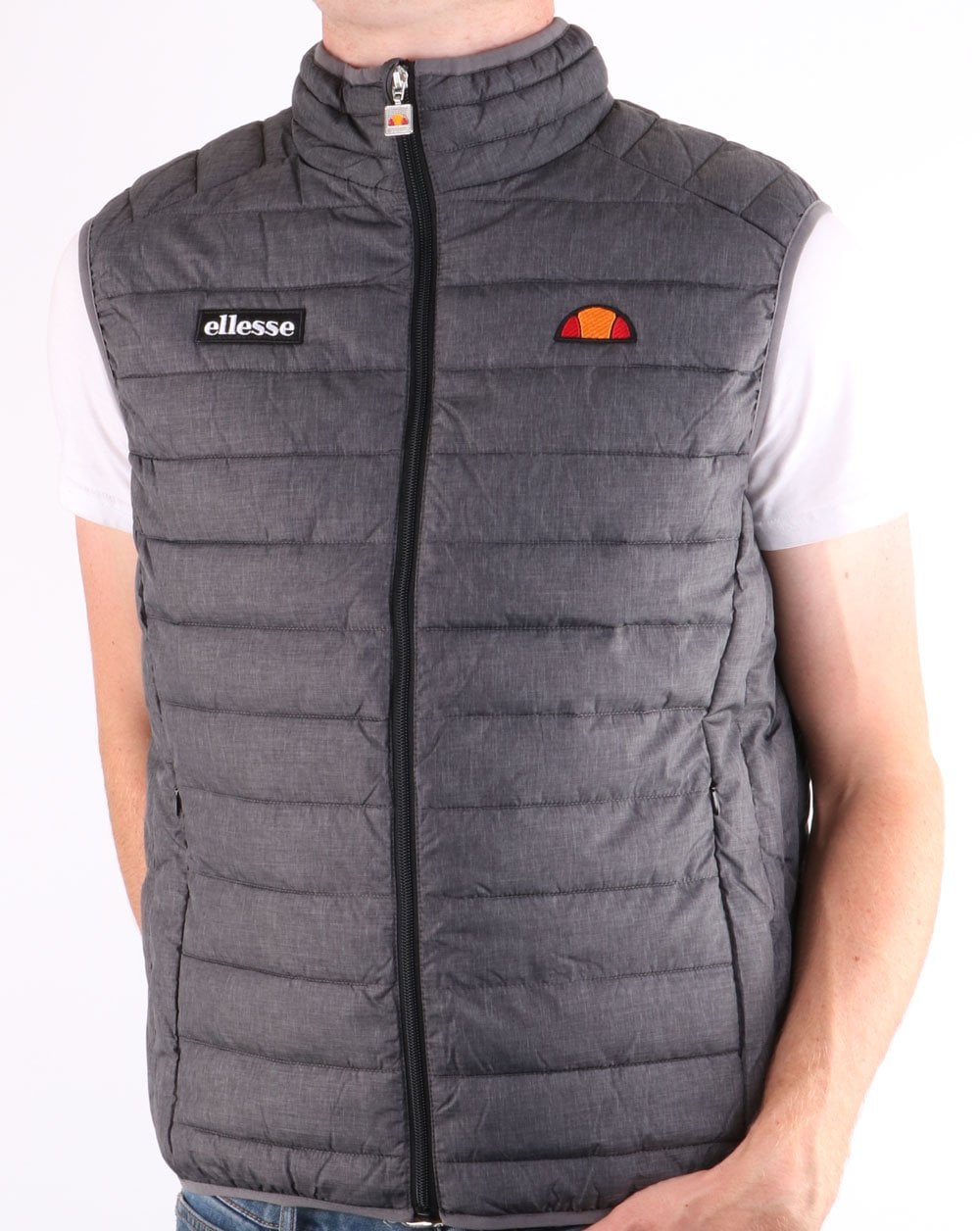 Ellesse Bardy Padded Gilet Dark Grey Marl