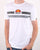 Ellesse Glisenta T Shirt White/Black/Grey