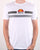 Ellesse Glisenta T Shirt White/Black/Grey