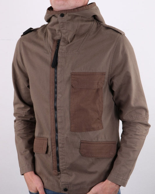 Ma.Strum MA.Strum Hooded Jacket Timber Wolf