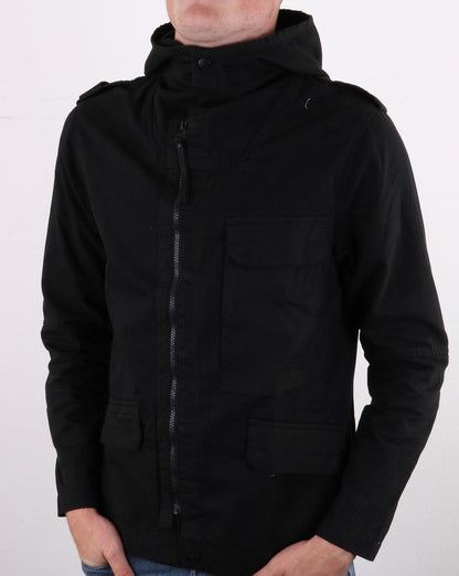 MA.Strum Hooded Jacket Jet Black