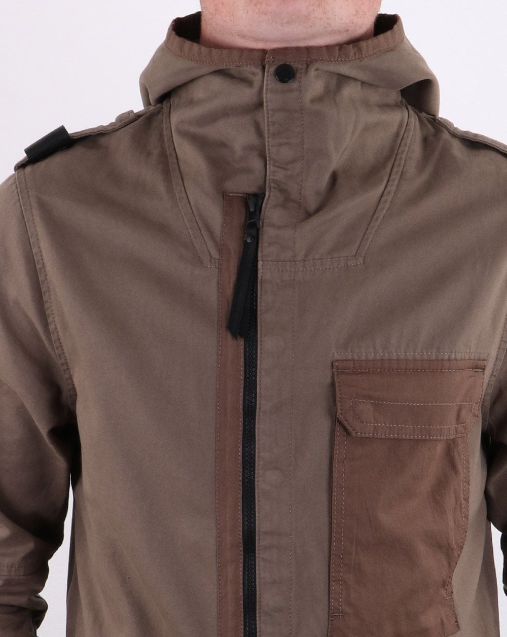 MA.Strum Hooded Jacket Timber Wolf