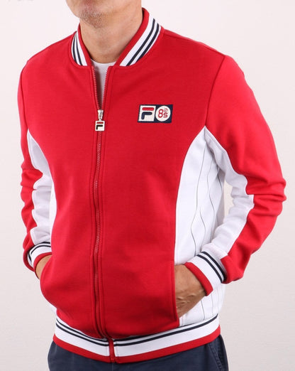Fila Vintage Mk1 Settanta Twin Badge Track Top Red