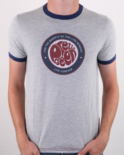 Pretty Green Likeminded Logo T-shirt Grey