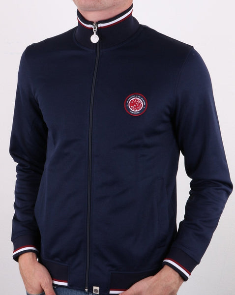 Pretty Green Likeminded Track Top Navy