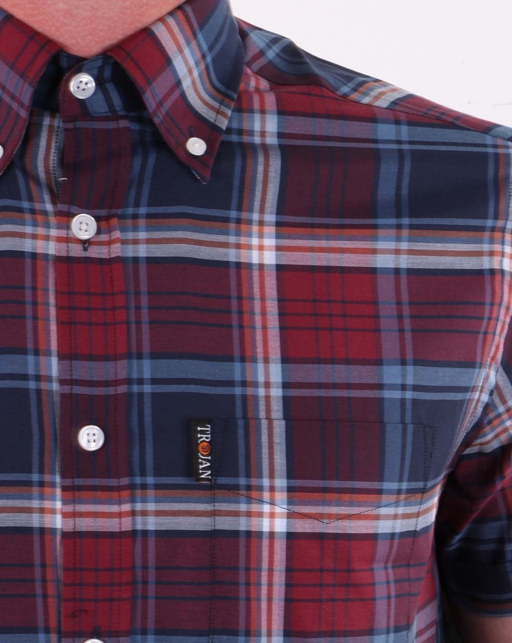 Trojan Tartan Check Shirt Port