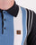 Trojan Multi-stripe Long Sleeve Knit Polo Navy