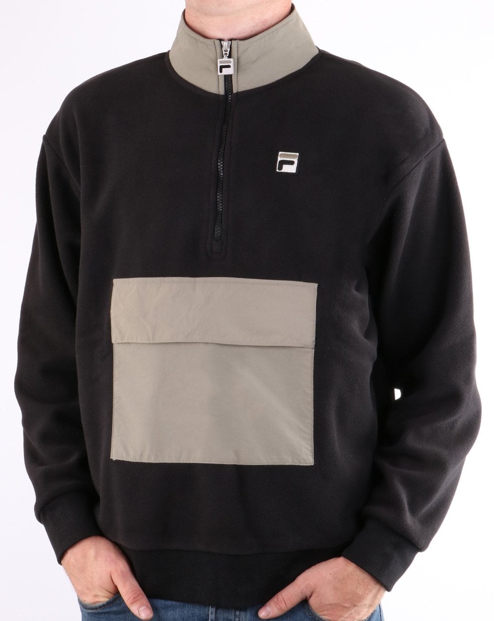 Fila Vintage Kenny Sherpa Fleece Black/Grey