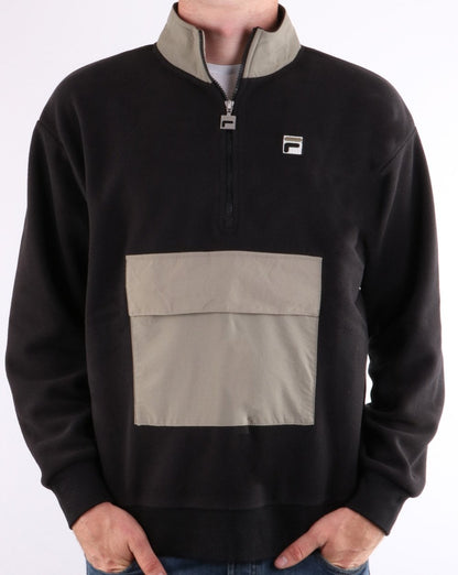 Fila Vintage Kenny Sherpa Fleece Black/Grey