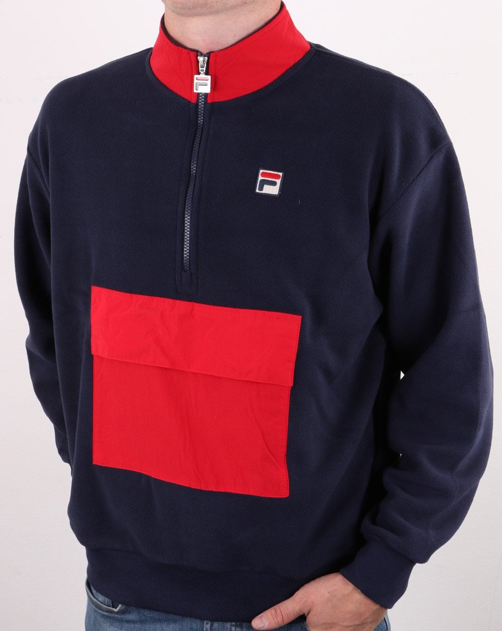 Fila Vintage Kenny Sherpa Fleece Navy/Red