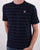 Fila Vintage Leon Striped T Shirt Navy