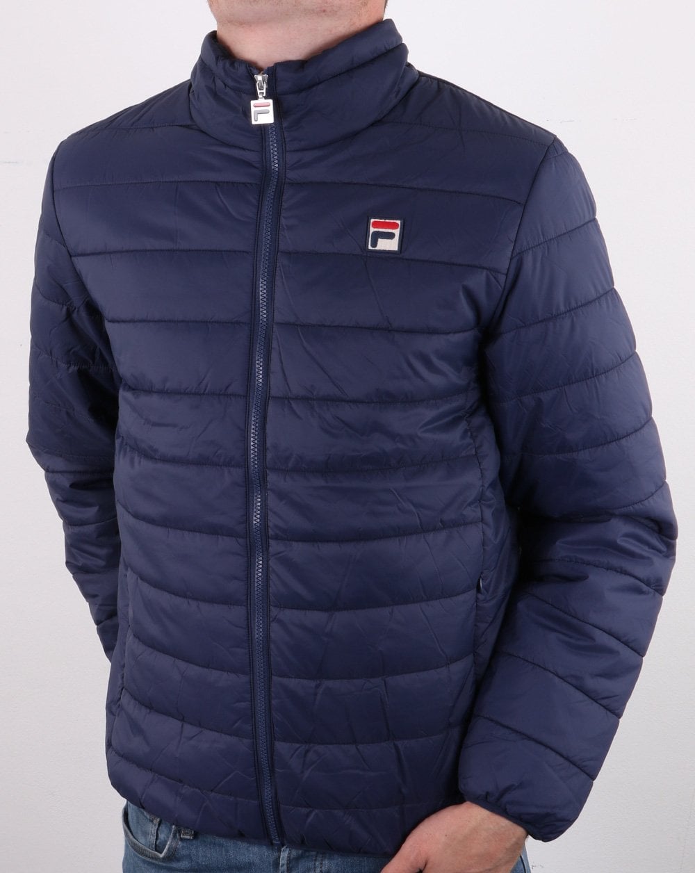 Fila Vintage Ski Puffer Jacket Navy