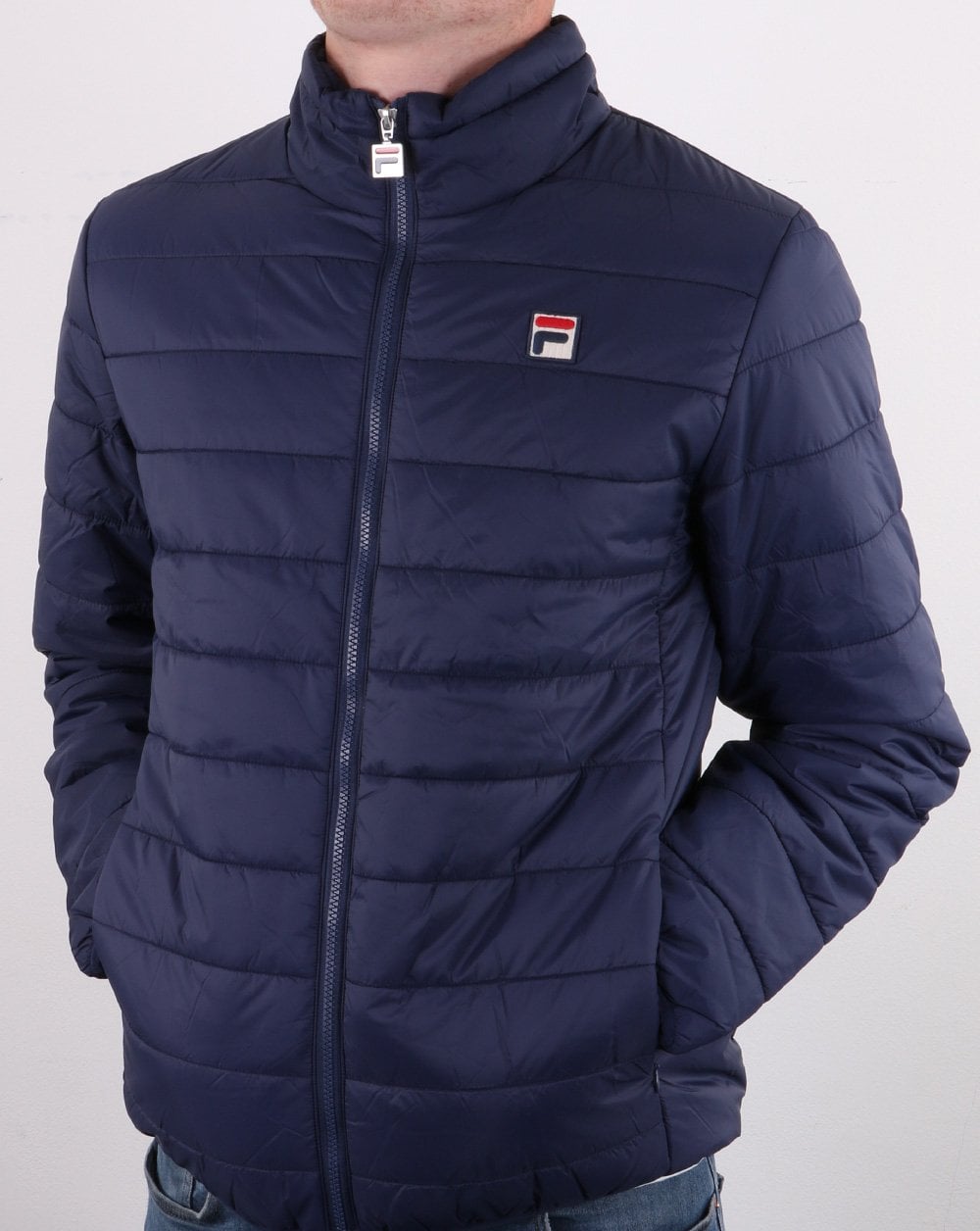 Fila Vintage Ski Puffer Jacket Navy