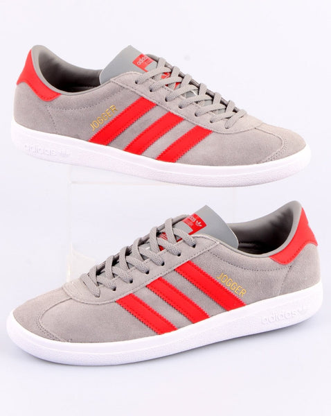 Adidas Jogger Trainers Grey/Red