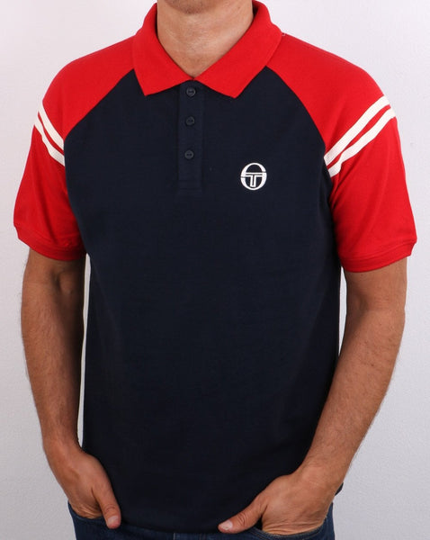 Sergio Tacchini Sonny Polo Shirt Navy/Red