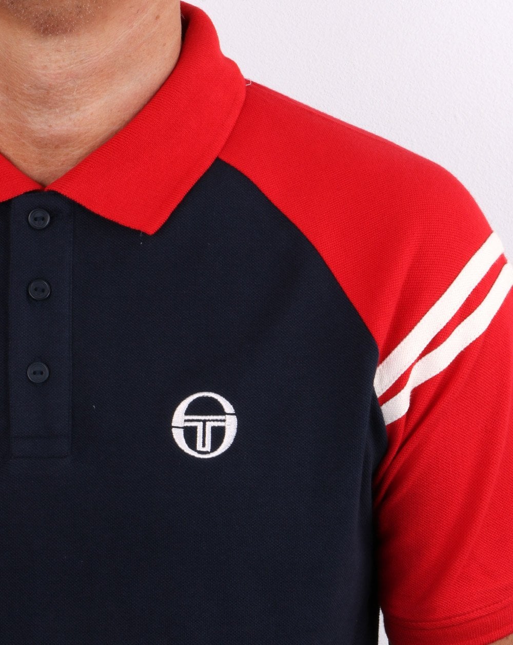 Sergio Tacchini Sonny Polo Shirt Navy/Red
