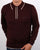 Gabicci Vintage Linekar Long Sleeve Polo Deep Port