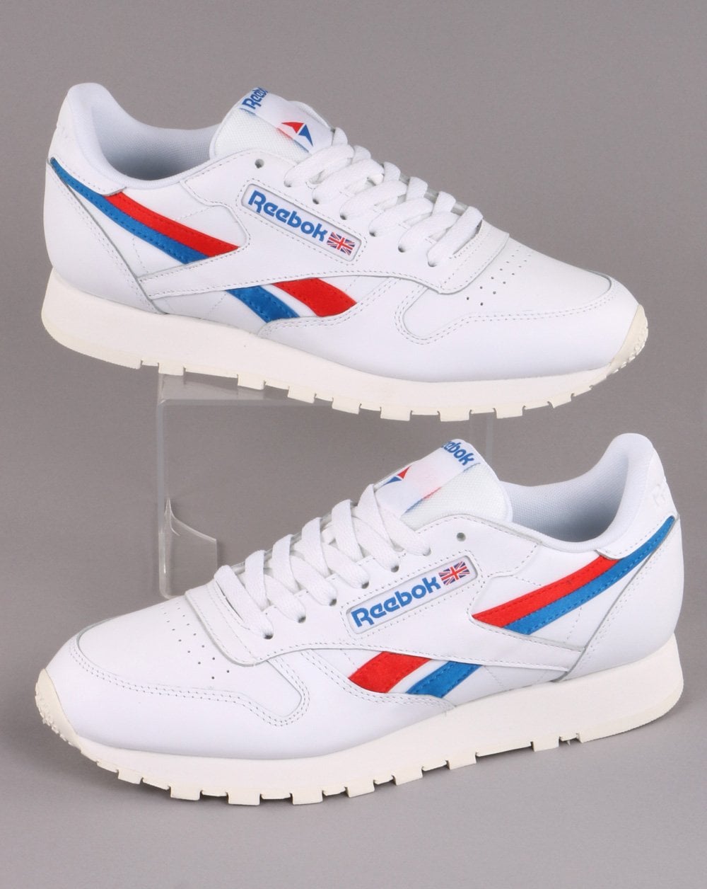 Reebok Classic Leather Trainers White/red/blue
