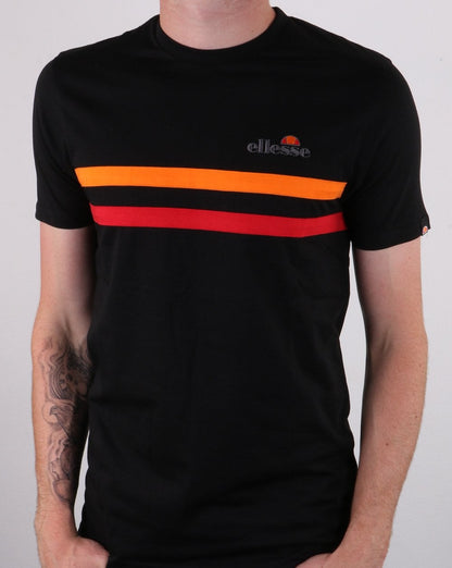 Ellesse Aprisio T Shirt Black/Orange/Red