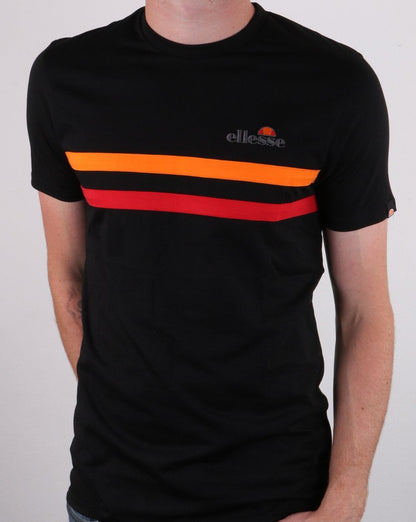Ellesse Aprisio T Shirt Black/Orange/Red