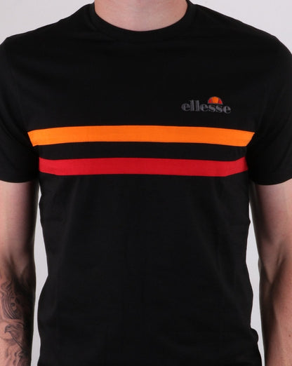 Ellesse Aprisio T Shirt Black/Orange/Red