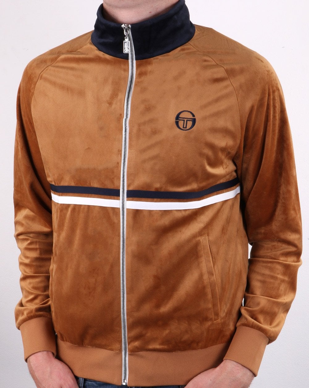 Sergio Tacchini Dallas Velour Track Top Gold/navy