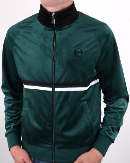 Sergio Tacchini Dallas Velour Track Top Botanical/black