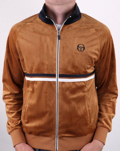 Sergio Tacchini Dallas Velour Track Top Gold/navy
