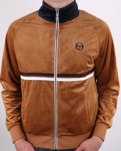 Sergio Tacchini Dallas Velour Track Top Gold/navy