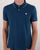 Pretty Green Polo Shirt Blue - Pique Cotton - Barton