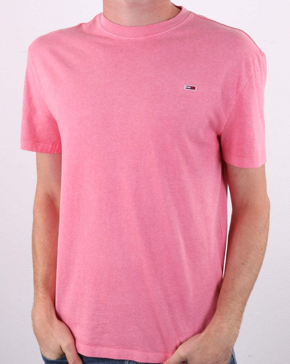 Tommy Jeans Sunfaded Wash T-shirt Rosey Pink