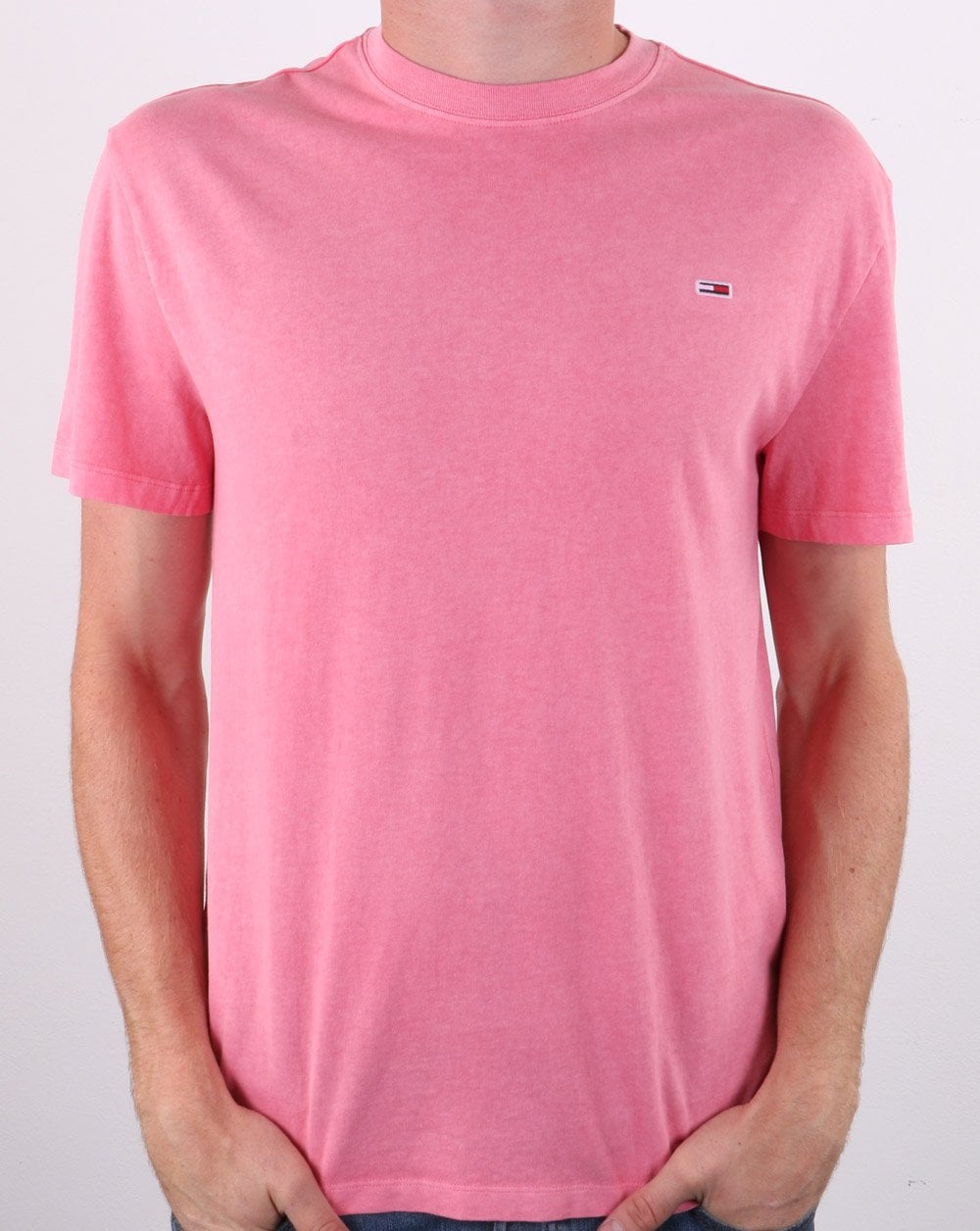 Tommy Jeans Sunfaded Wash T-shirt Rosey Pink