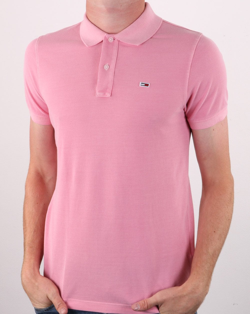 Tommy Hilfiger Lightweight Polo Shirt Rosey Pink