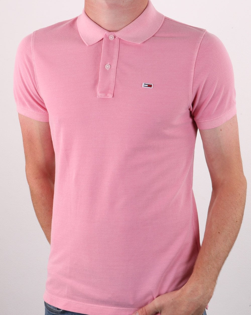 Tommy Hilfiger Lightweight Polo Shirt Rosey Pink