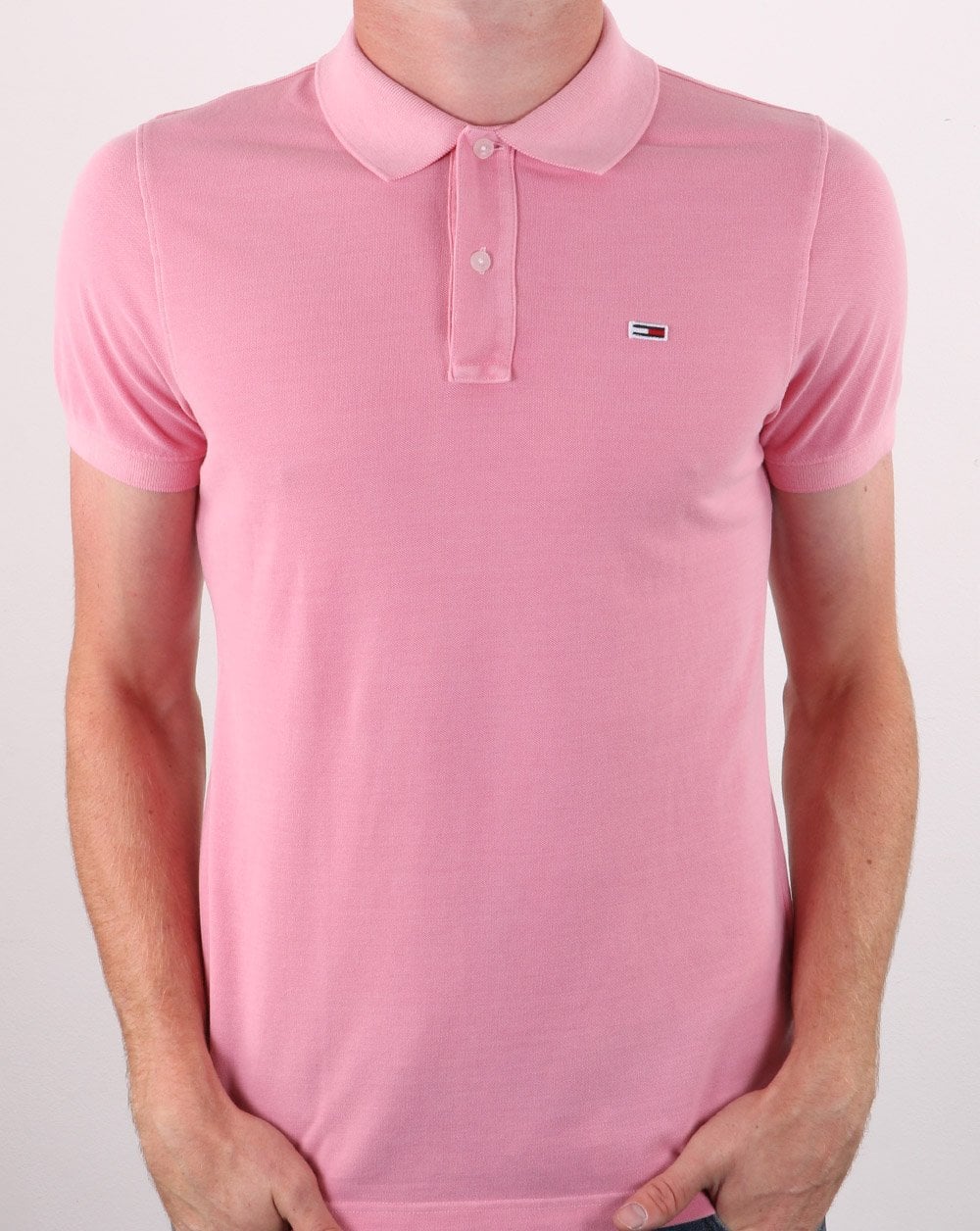 Tommy Hilfiger Lightweight Polo Shirt Rosey Pink