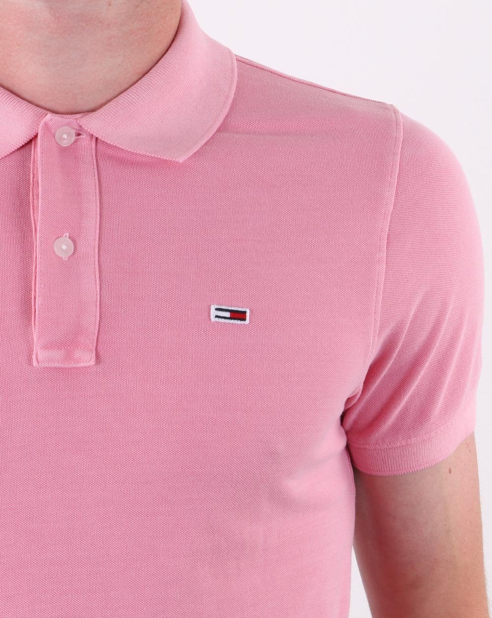 Tommy Hilfiger Lightweight Polo Shirt Rosey Pink