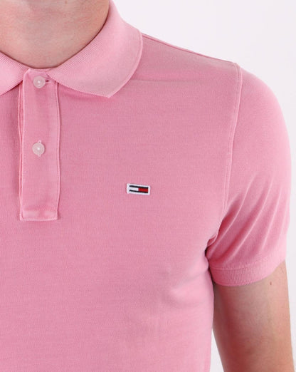 Tommy Hilfiger Lightweight Polo Shirt Rosey Pink