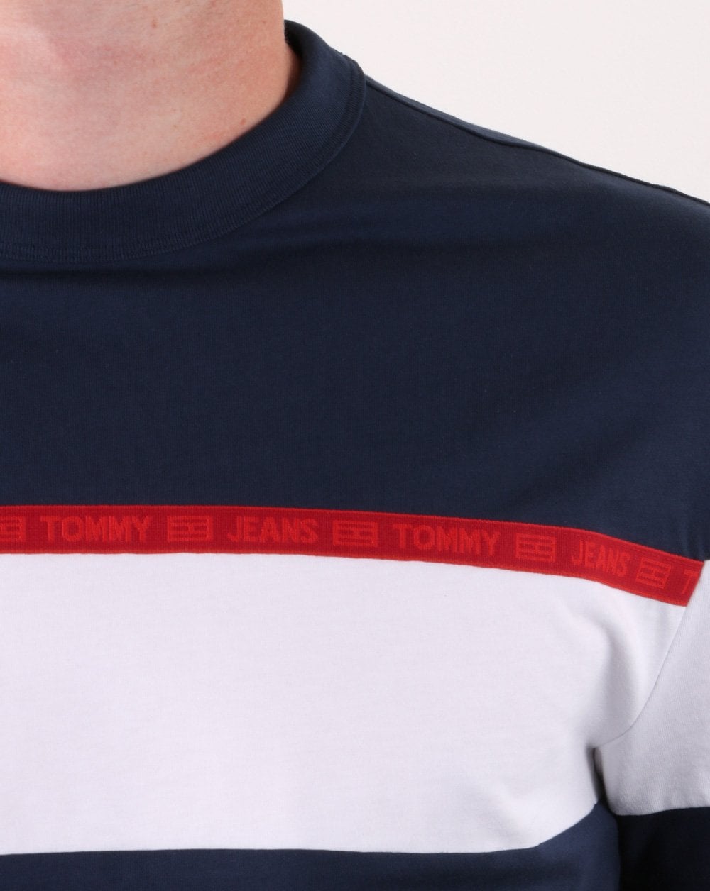 Tommy Hilfiger Stripe Tape T-shirt Navy