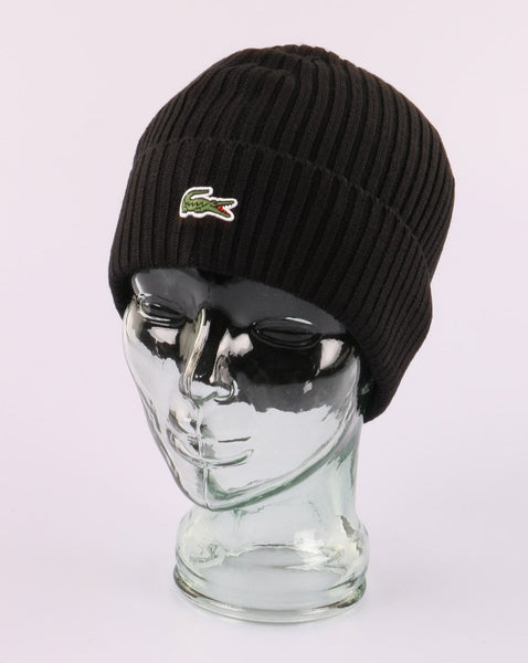 Lacoste Knitted Beanie Black