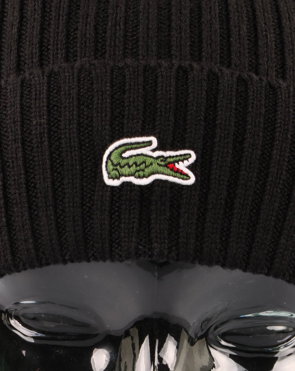 Lacoste Knitted Beanie Black