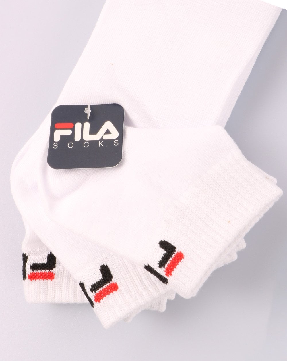 Fila Vintage 3 Pack Socks White