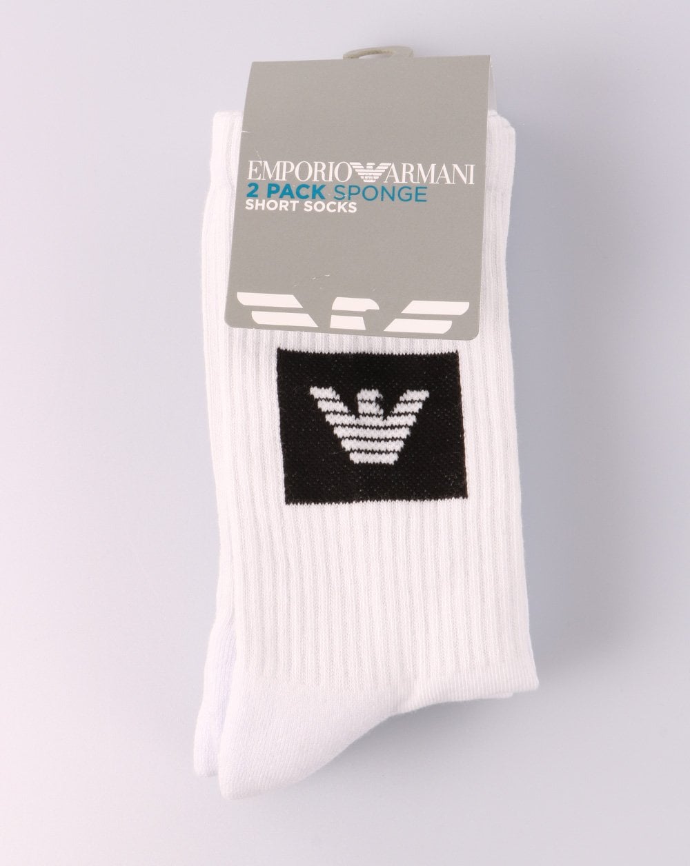 Emporio Armani 2 Pack Socks White/black