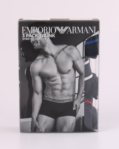 Emporio Armani EA7 3 Pack Boxer Shorts Marine